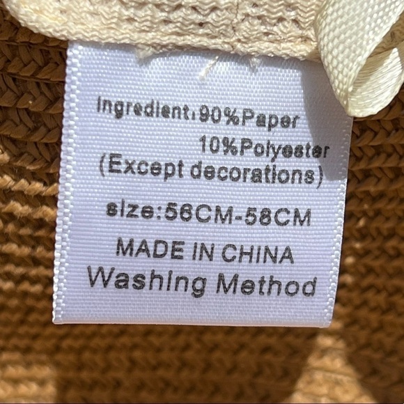 🌻Big Fun Wide Brim Floppy Hat {Outdoors Beach Pool Summer} 56-58 cm EUC - Picture 12 of 12